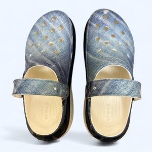 Denim Mega Crush Crocs